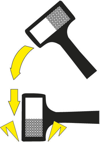 Redish Black Non - Elasstic Hammer 