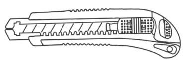 Utility Knife With 3 Blades